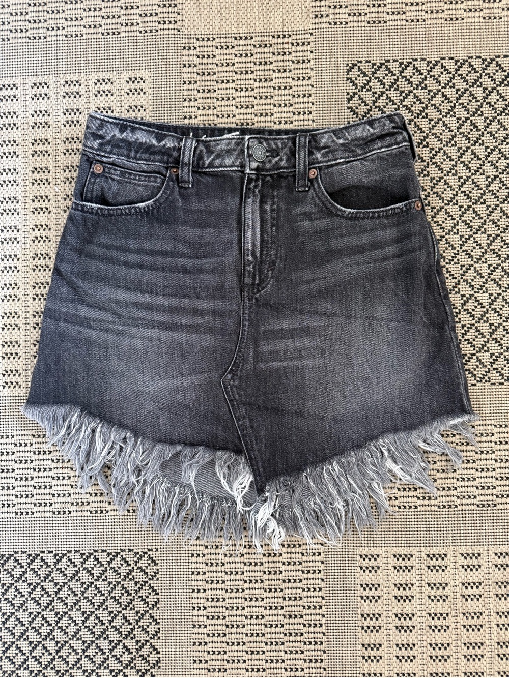 We the Free Bailey Dark Gray Denim Mini skirt - size 26